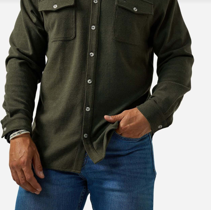 L/S Austin Shirt - Olive Green