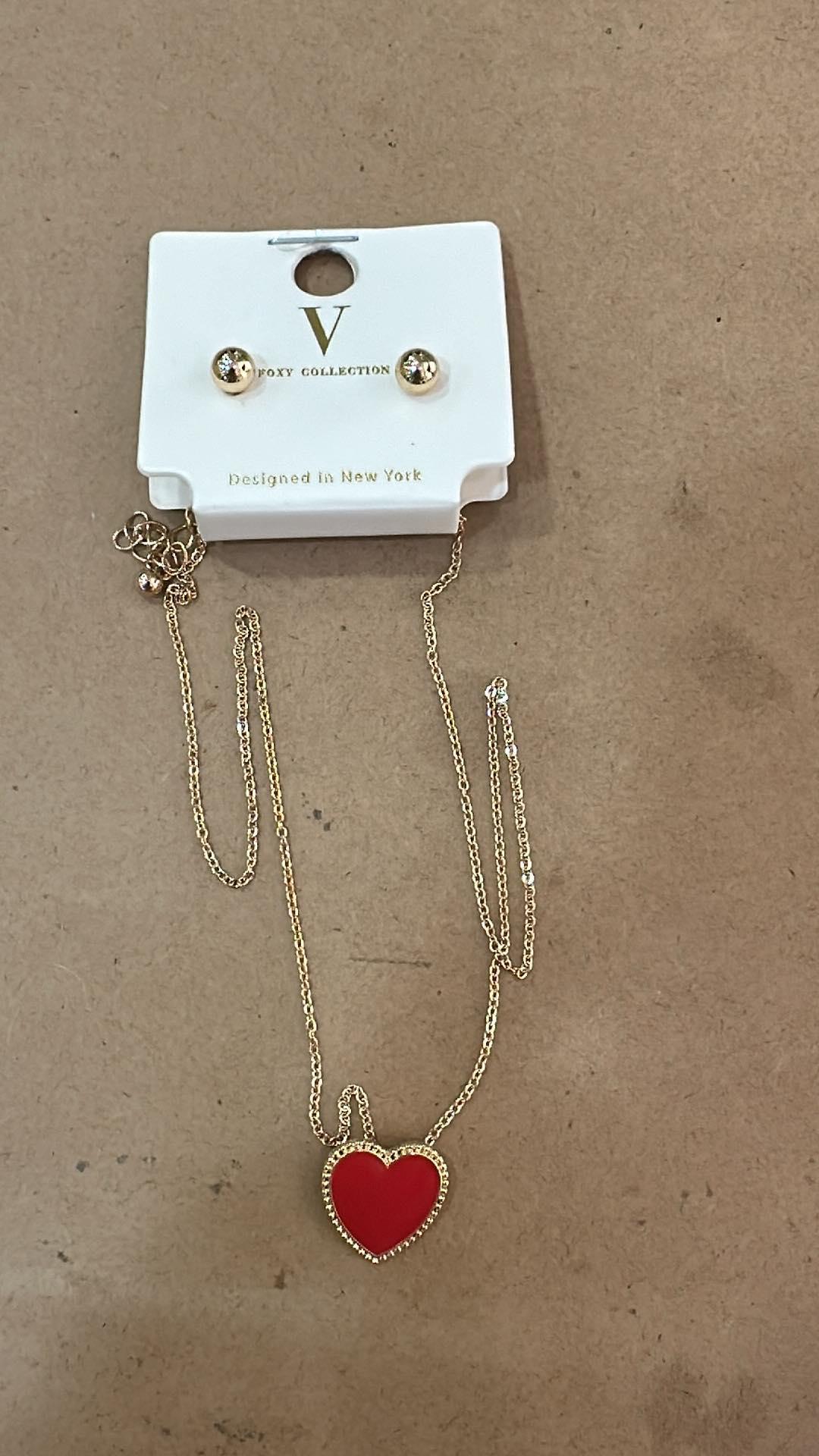 Mini Heart Charm Necklace