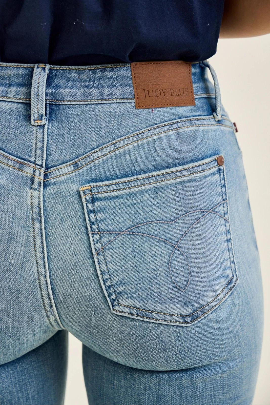 Judy Blue Mid Rise Flare Denim Jeans – 3 Inseam Options