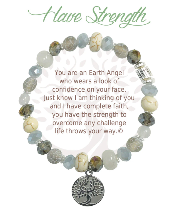 Earth Angel Natural Stone Bracelet - Have Strength