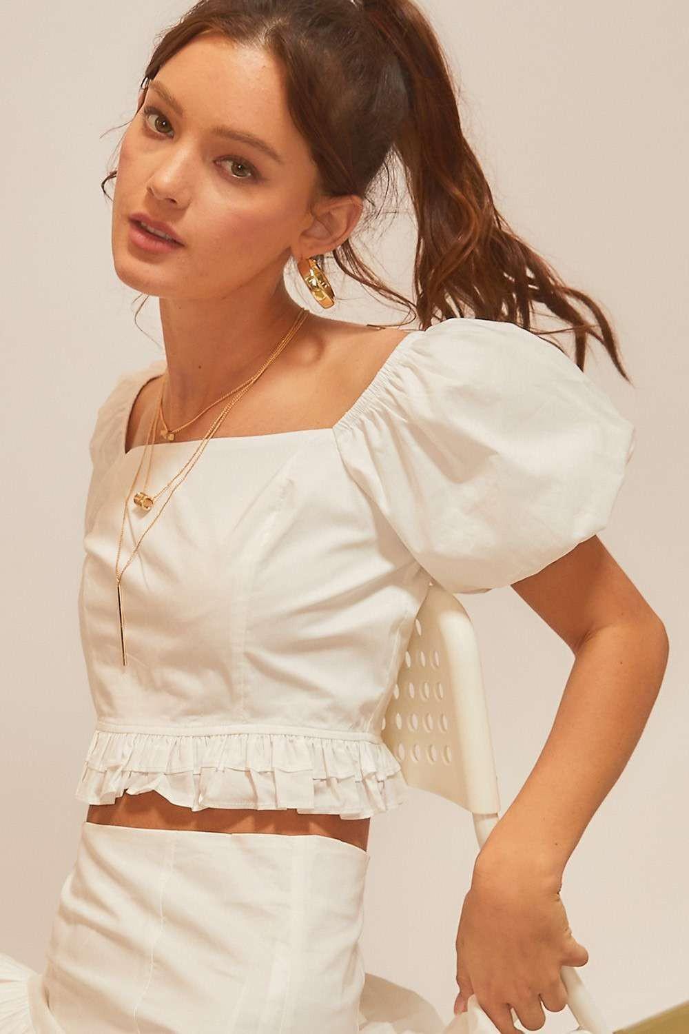 Balloon Sleeve Blouse