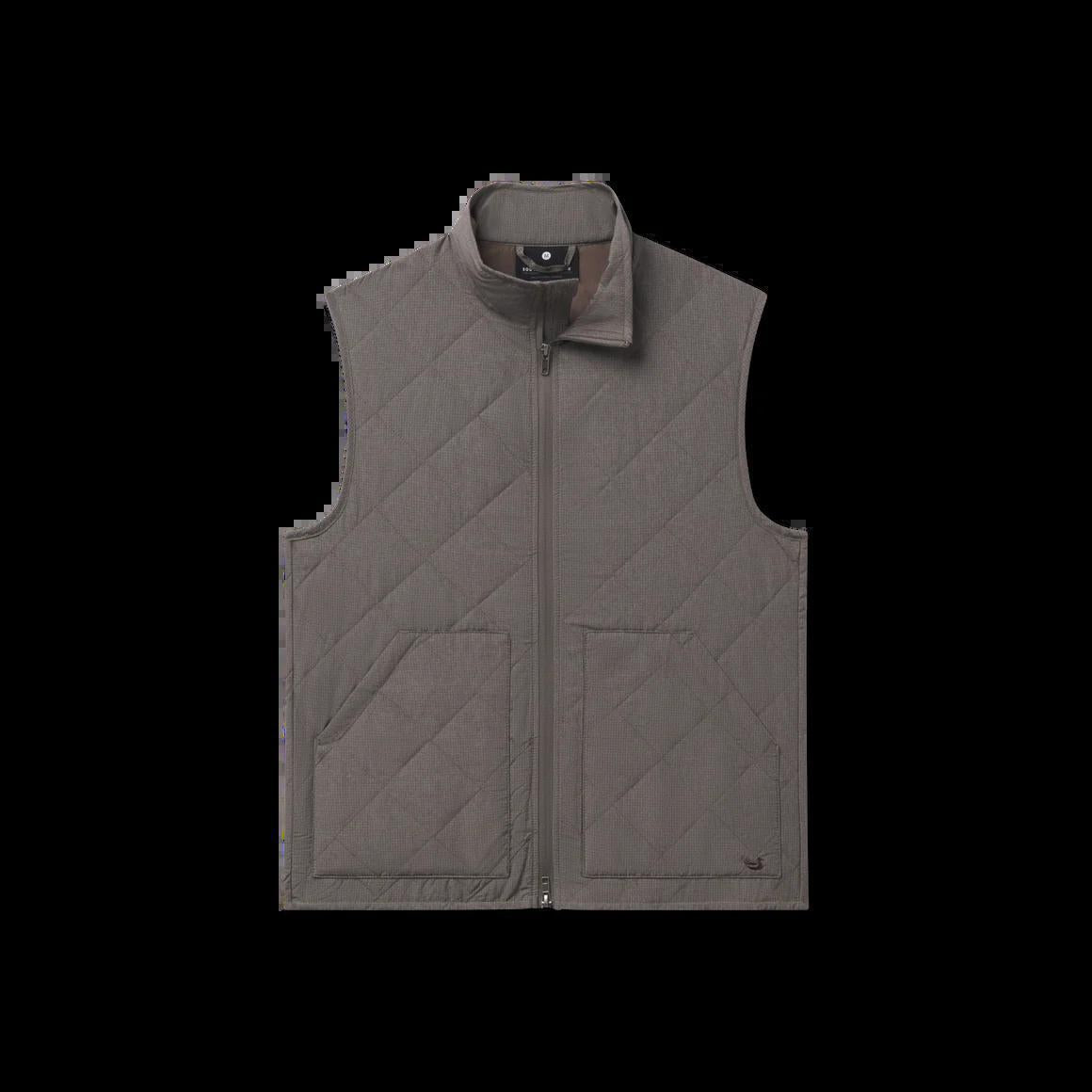 Bryson Ripstop Quilted Vest in Midnight Gray