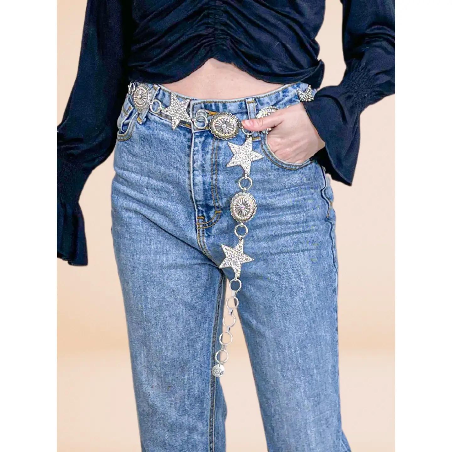 Silver Star and Concho Belt