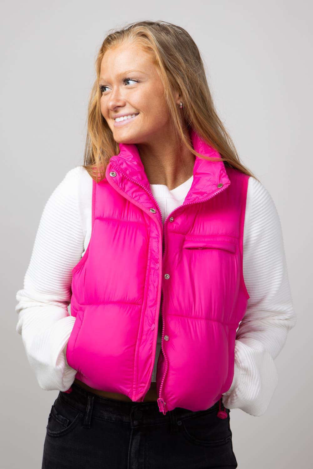 Pink Puffer Vest