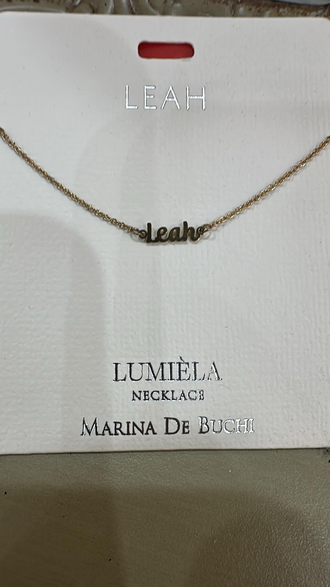 Lumiela Leah Name Necklace