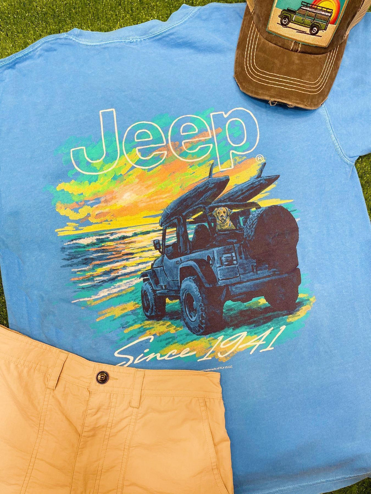 Jeep Beach Scene Tee