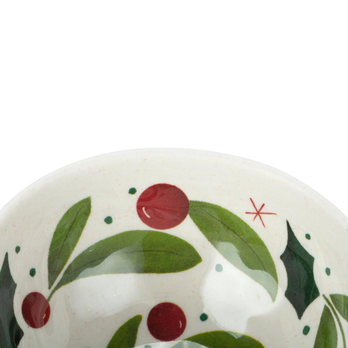 Holly Leaves Melamine Dip Bowl - 12oz