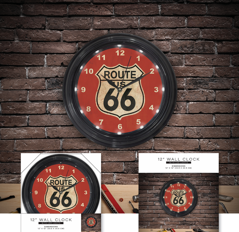 Sign of the Times - LED 12" Wall Clock