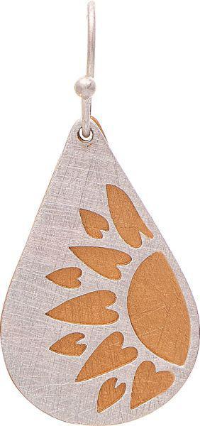 Two Tone Layered Sunflower Earring