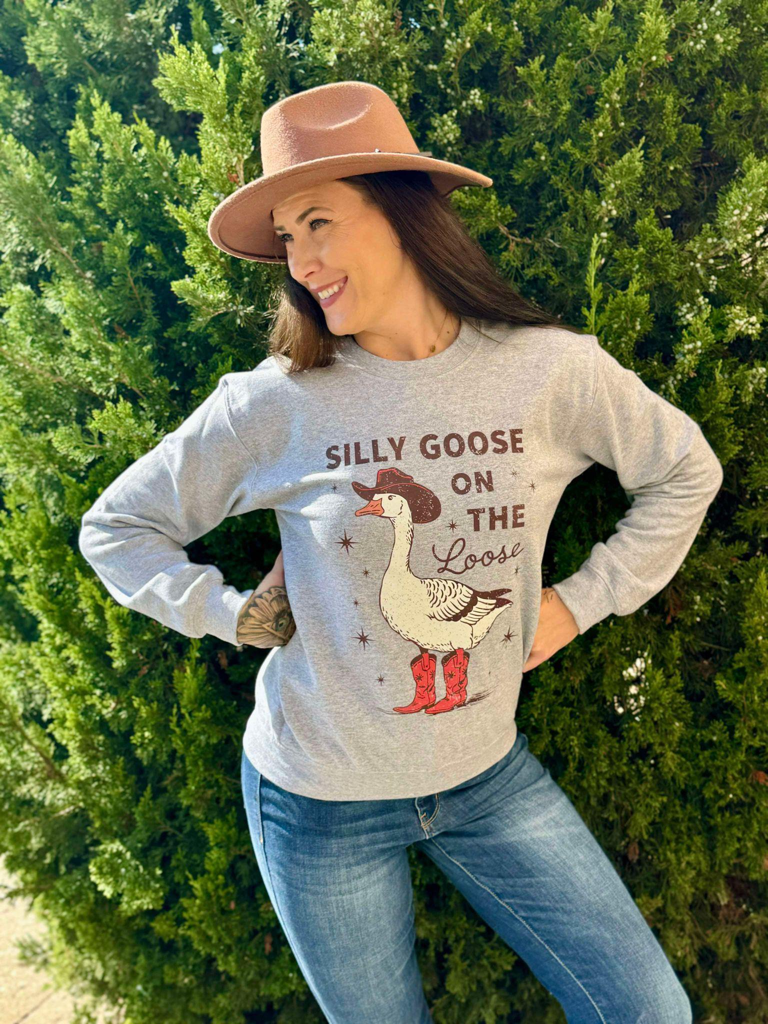 Goose In Boots Sweatshirt