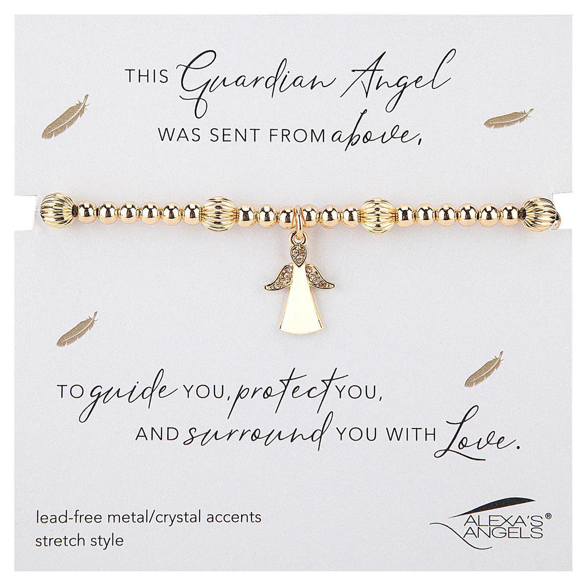 Alexa's Angels Gold Guardian Angel Bracelet