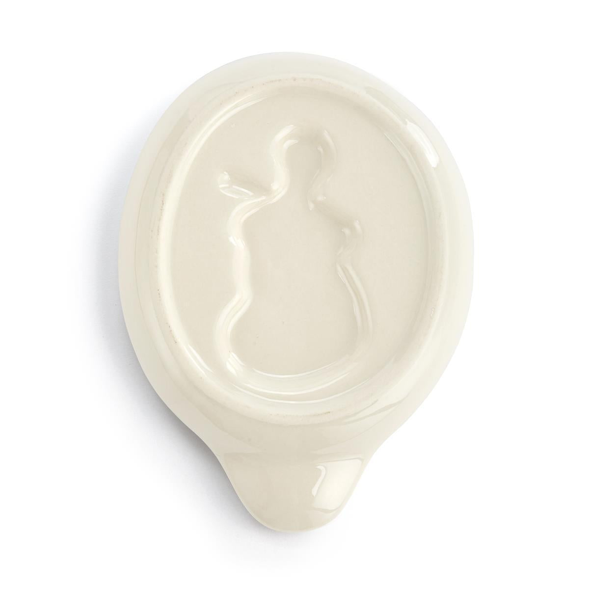 Snowman Polka Dot Spoon Rest - 4.5x6in