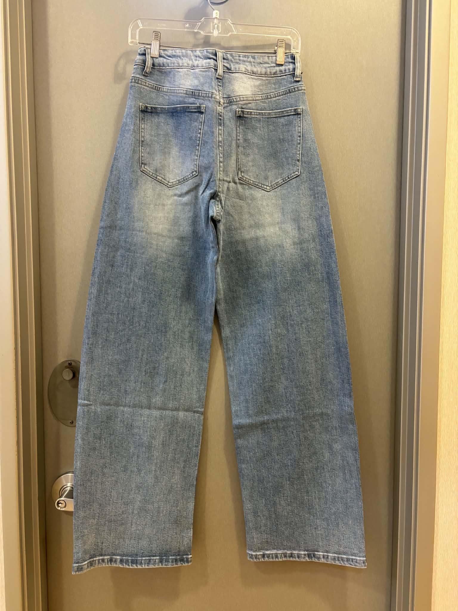 L|C Light Blue Bedazzled Wide Leg Jeans