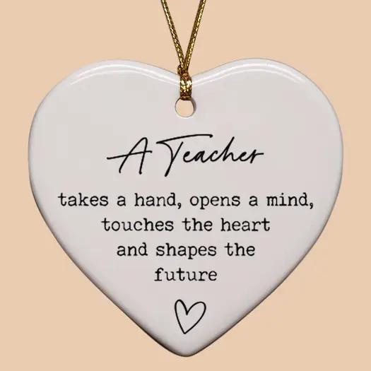 Glass Heart Ornaments