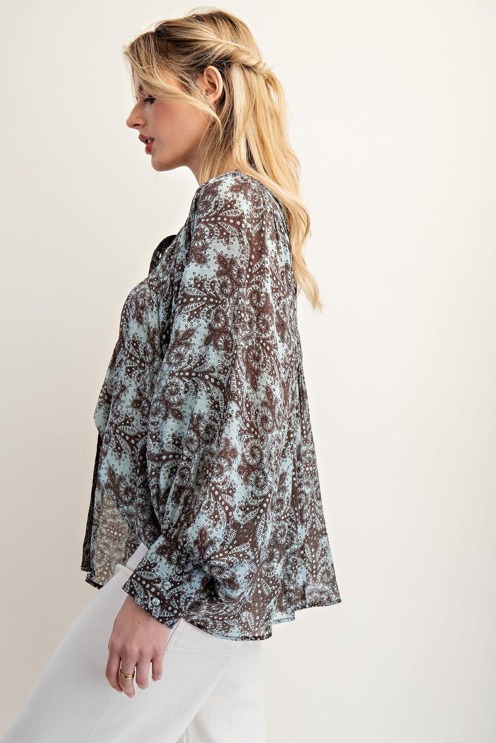 Coco Paisley Printed Blouse