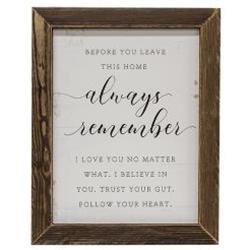 Always Remember Framed Print