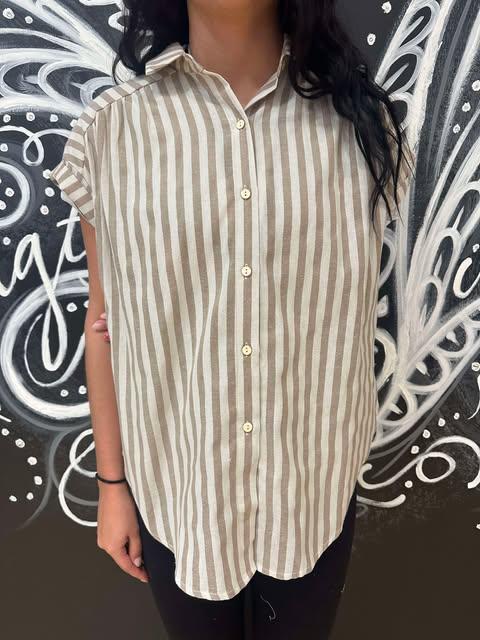 Desert Sand Striped Blouse