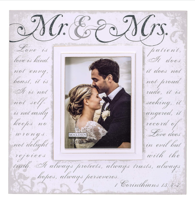 Mr & Mrs Corinthian Wedding Frame