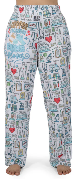 Nurse Life Lounge Pants - White