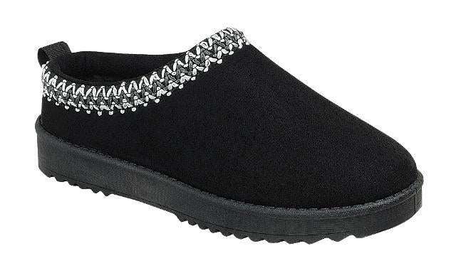 Annis Black Slip-On Shoes