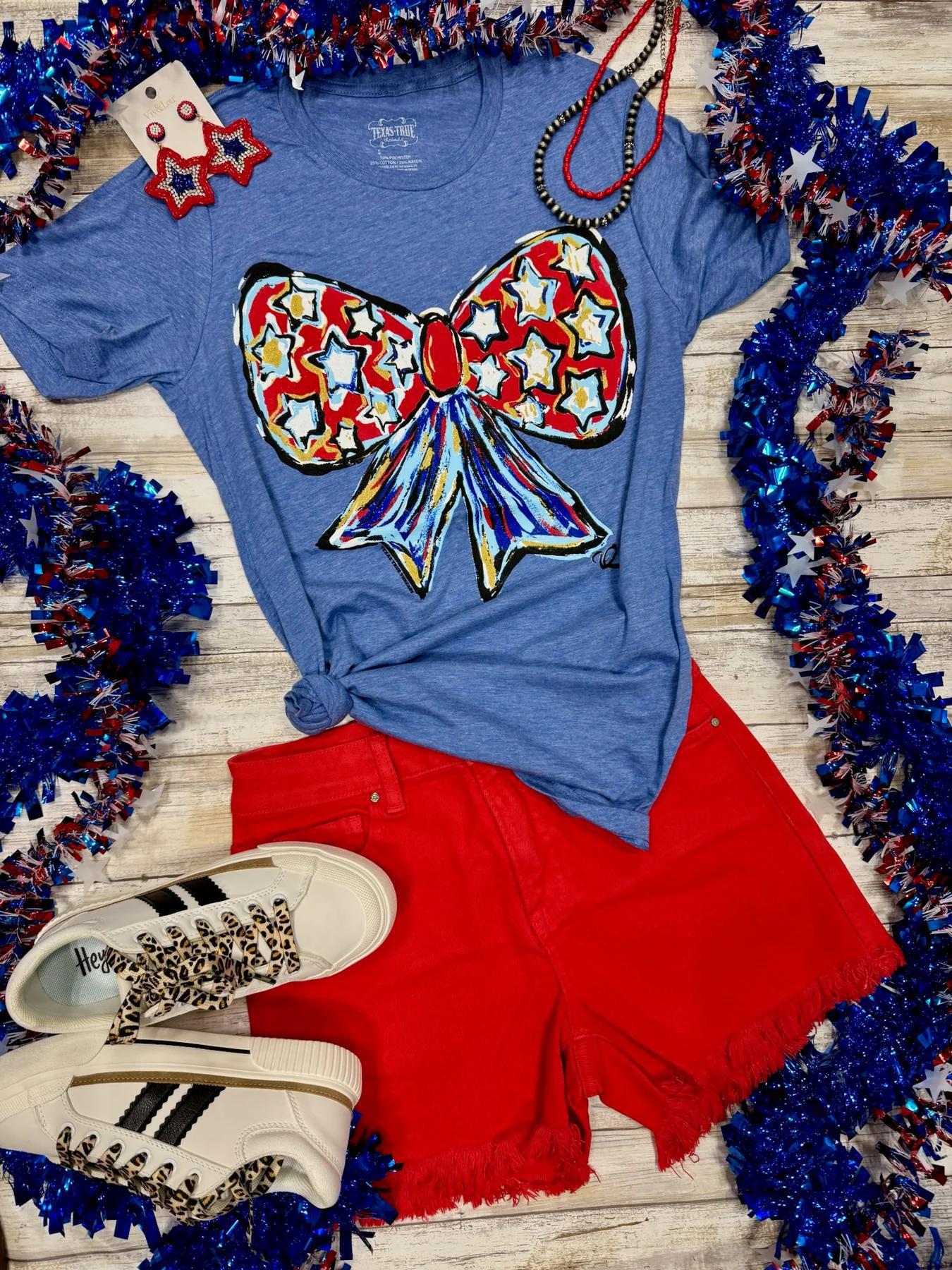 Stars & Stripes Bow Tee