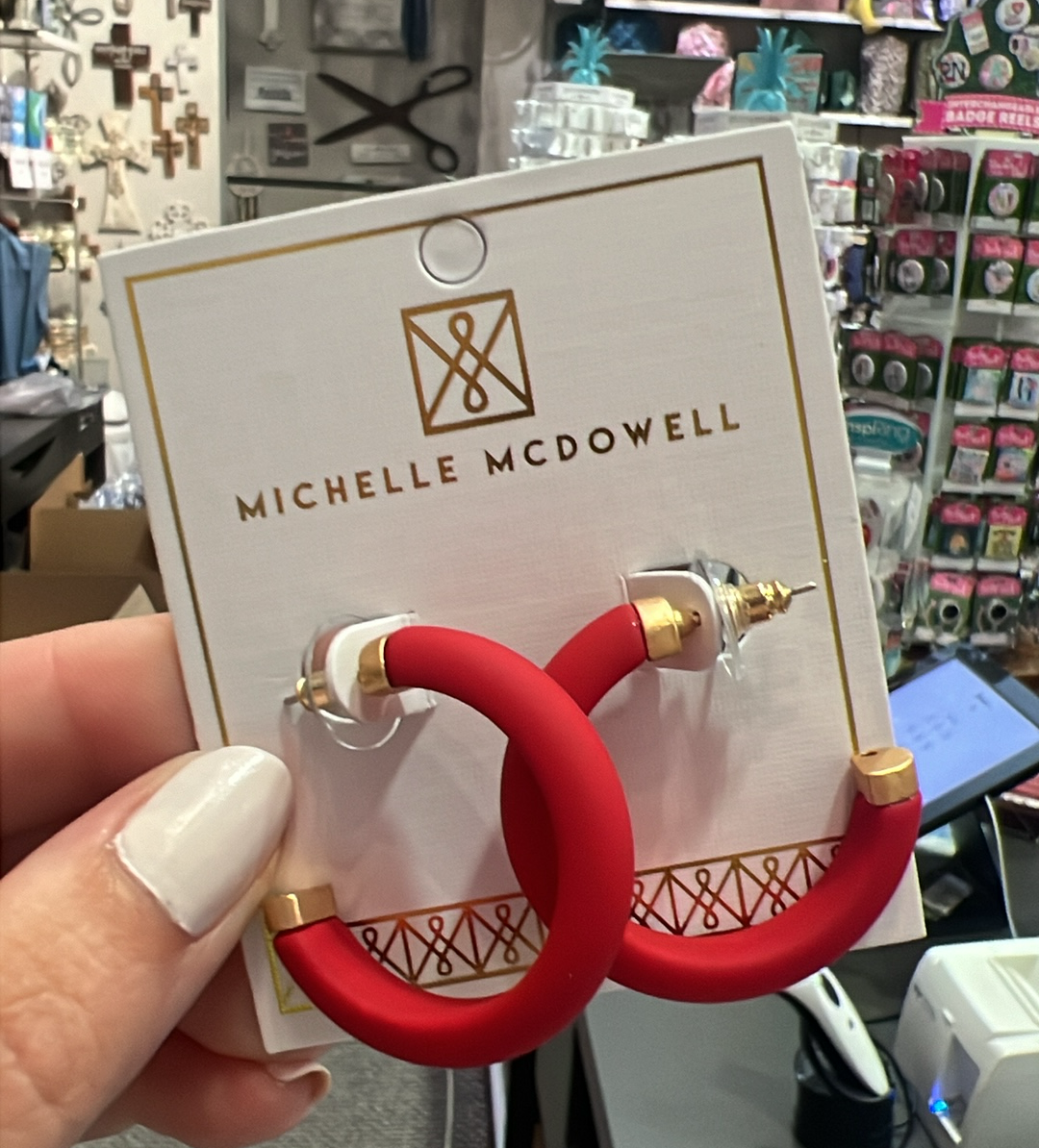 Amanda Red Earrings