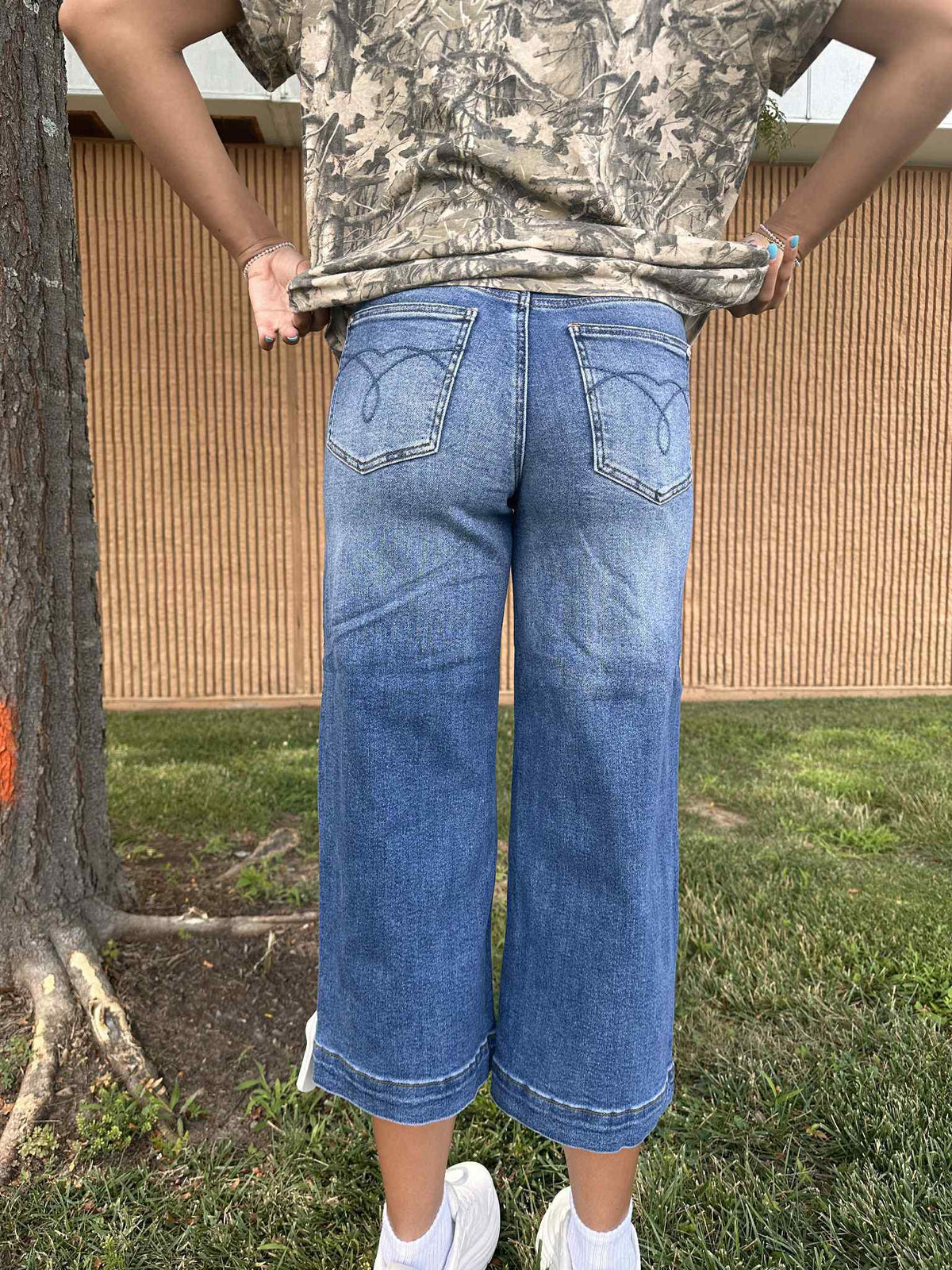 Judy Blue MR Wide Crop Vintage Pants
