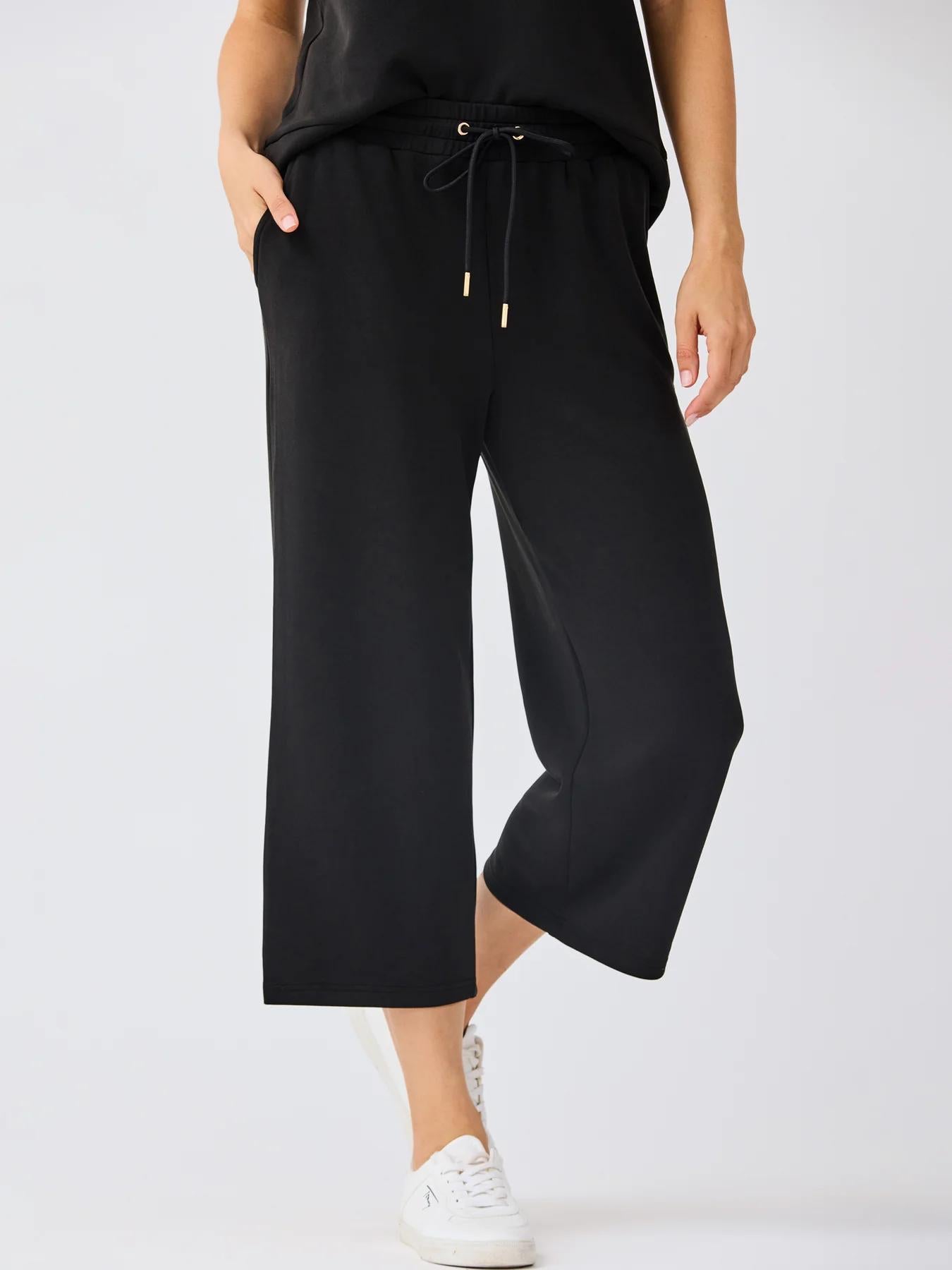 Sabrina Cropped Pants | Black