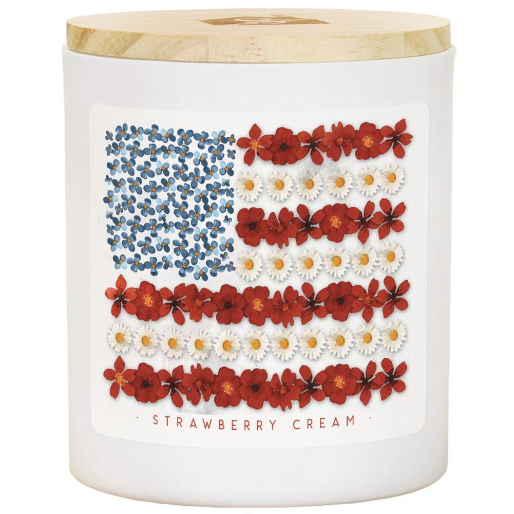 Flower Flag Candle