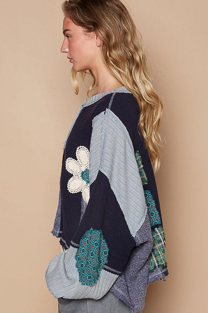 Indigo Multi Knit Top