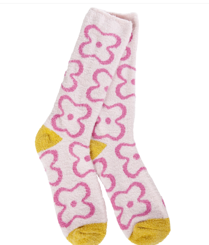 Flower Pink Cozy Cali Crew