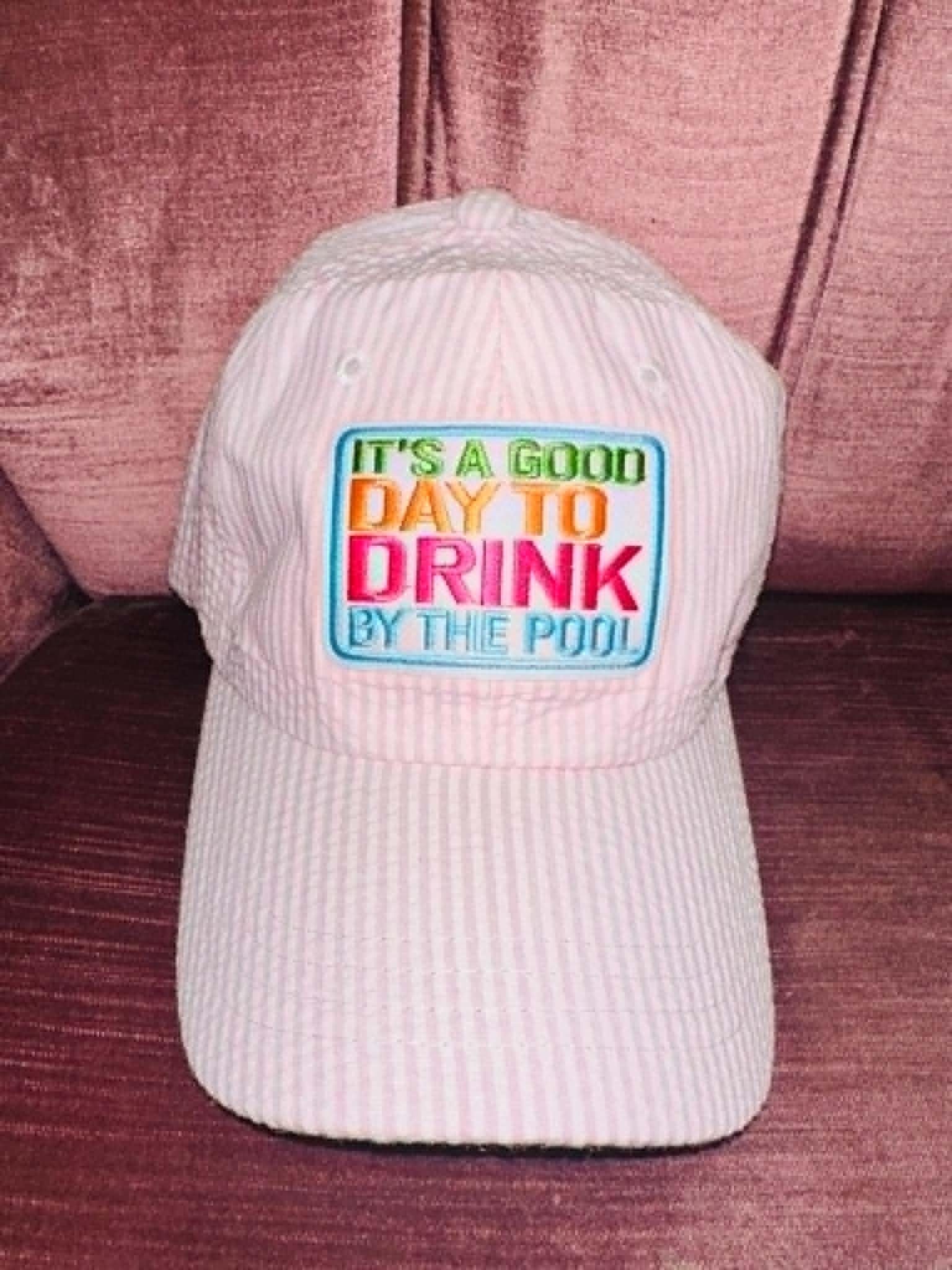 Good Day To Drink Striped Hat