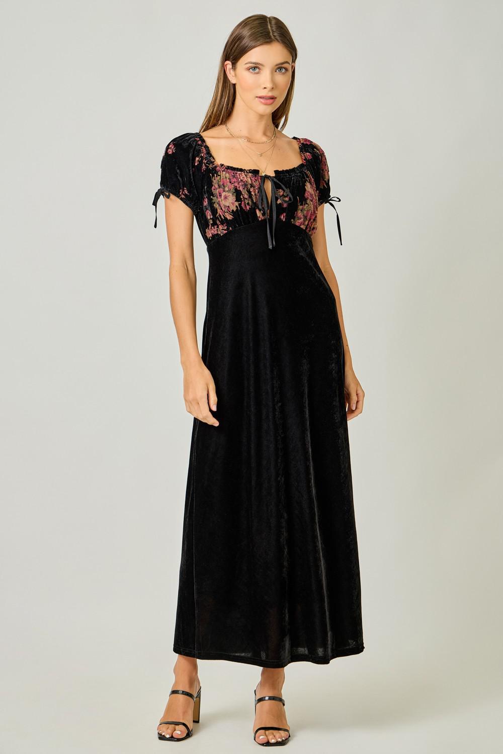 Velvet Long Maxi Dress