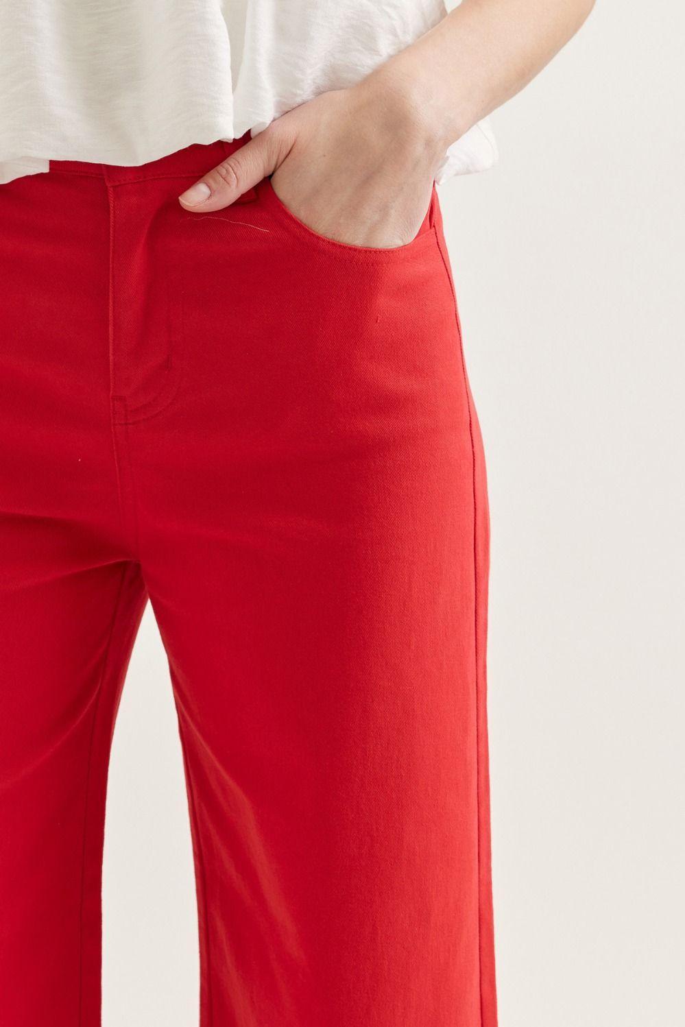 Solid Mid-Rise Ankle Length Pants