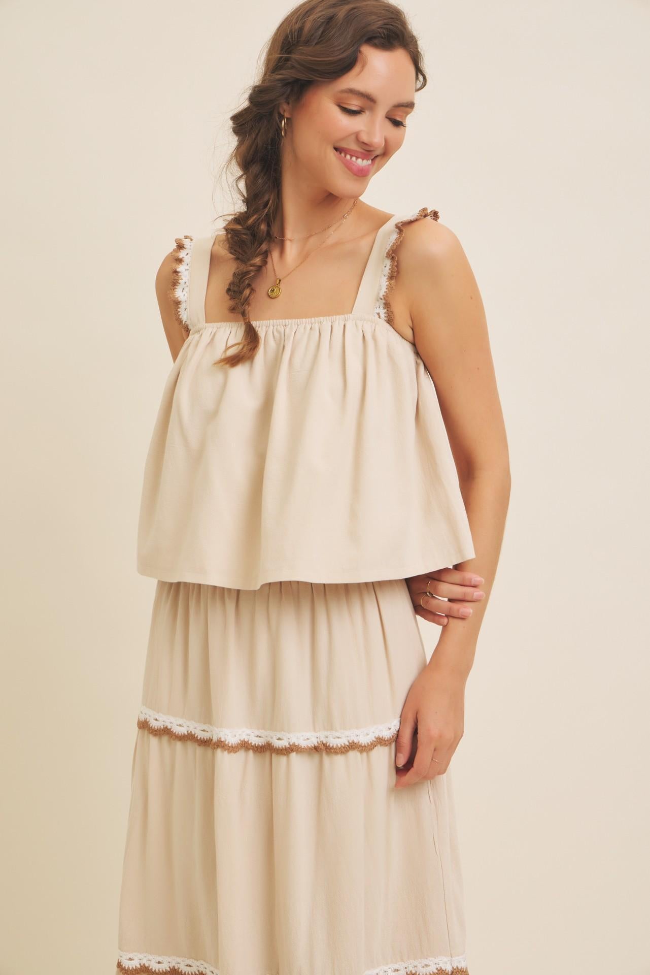 Scallop Crochet Tank