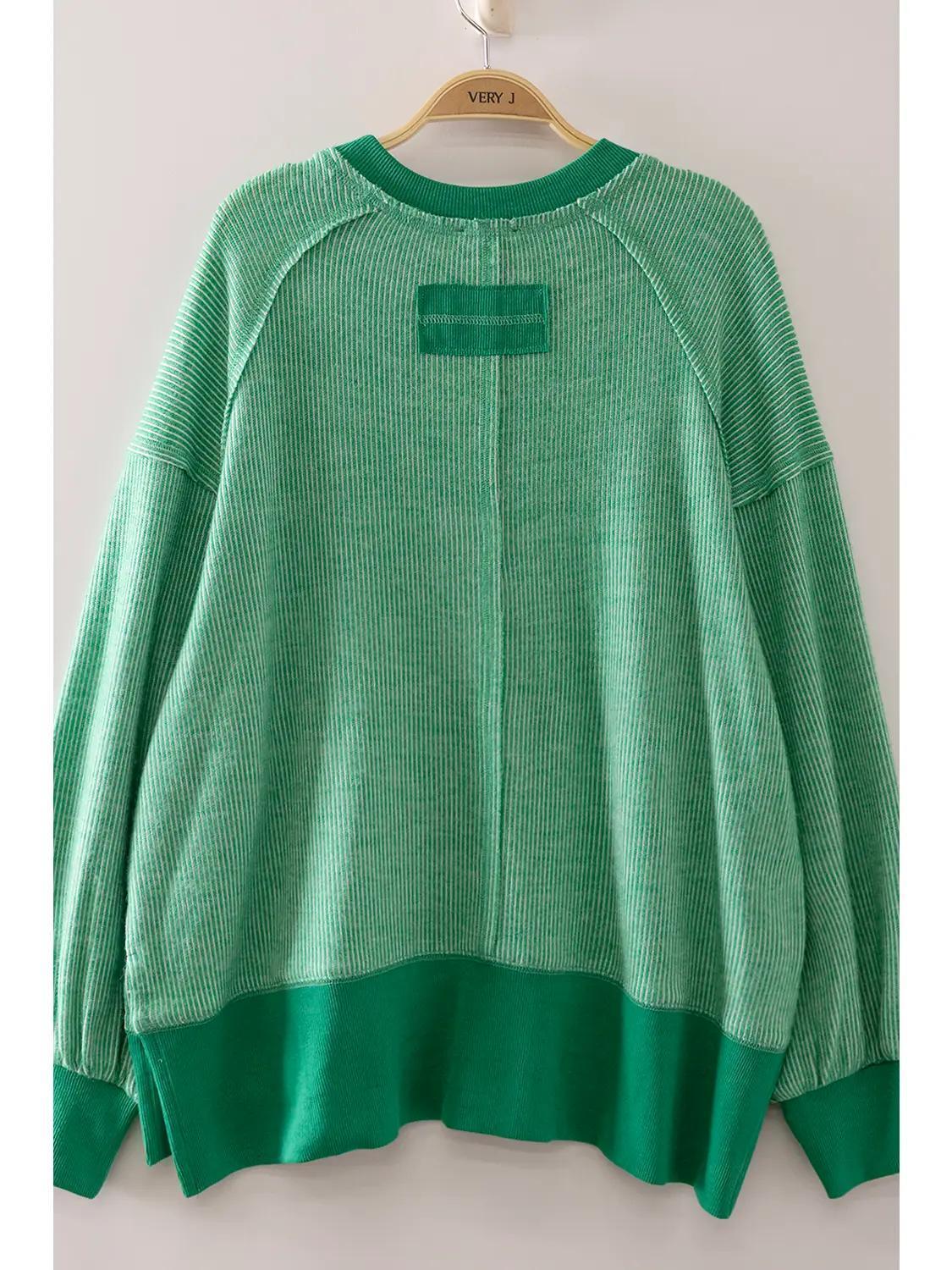 Kelly Green Vintage Thermal Sweater