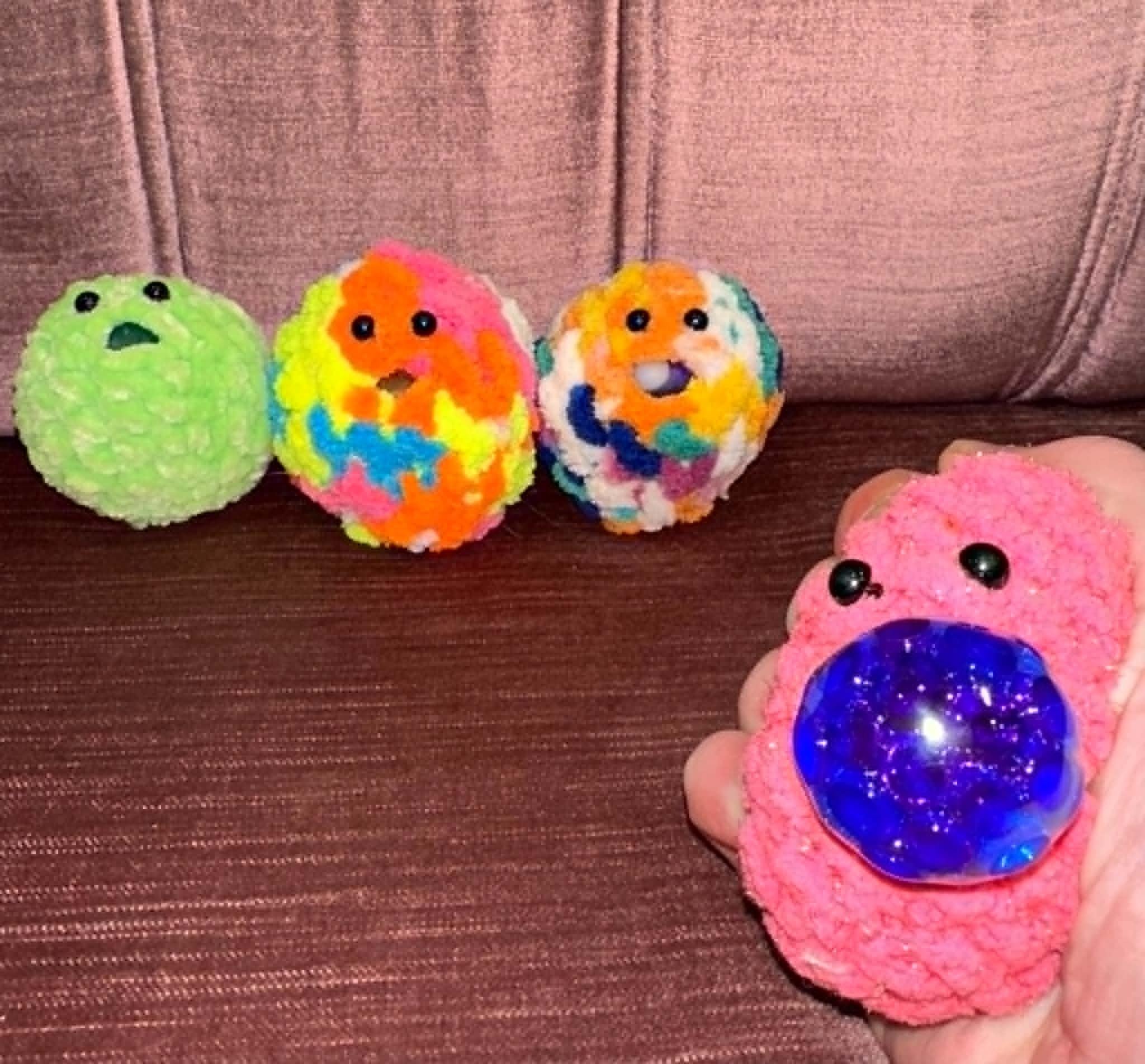 Crocheted Orbeez Squeeze Toy