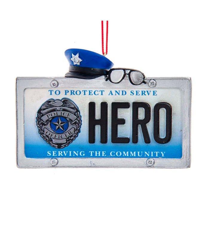 Police License Ornament