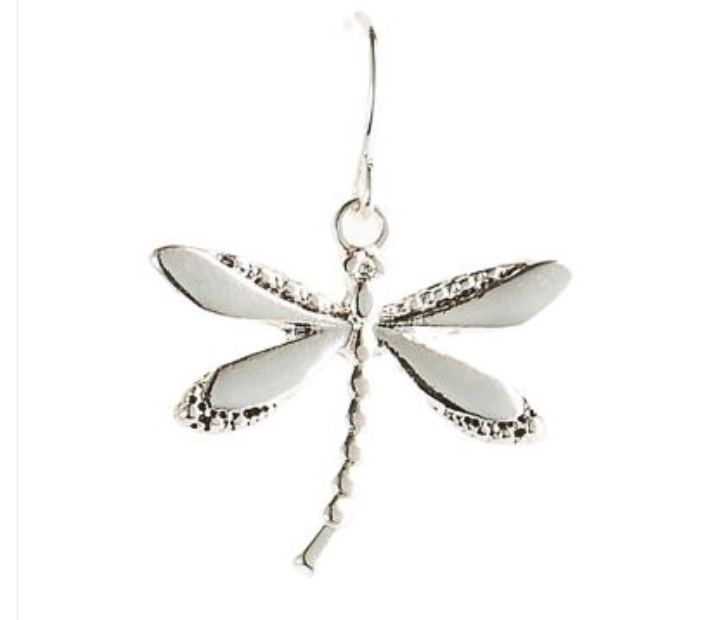 Silver Deco Dragonfly Earring