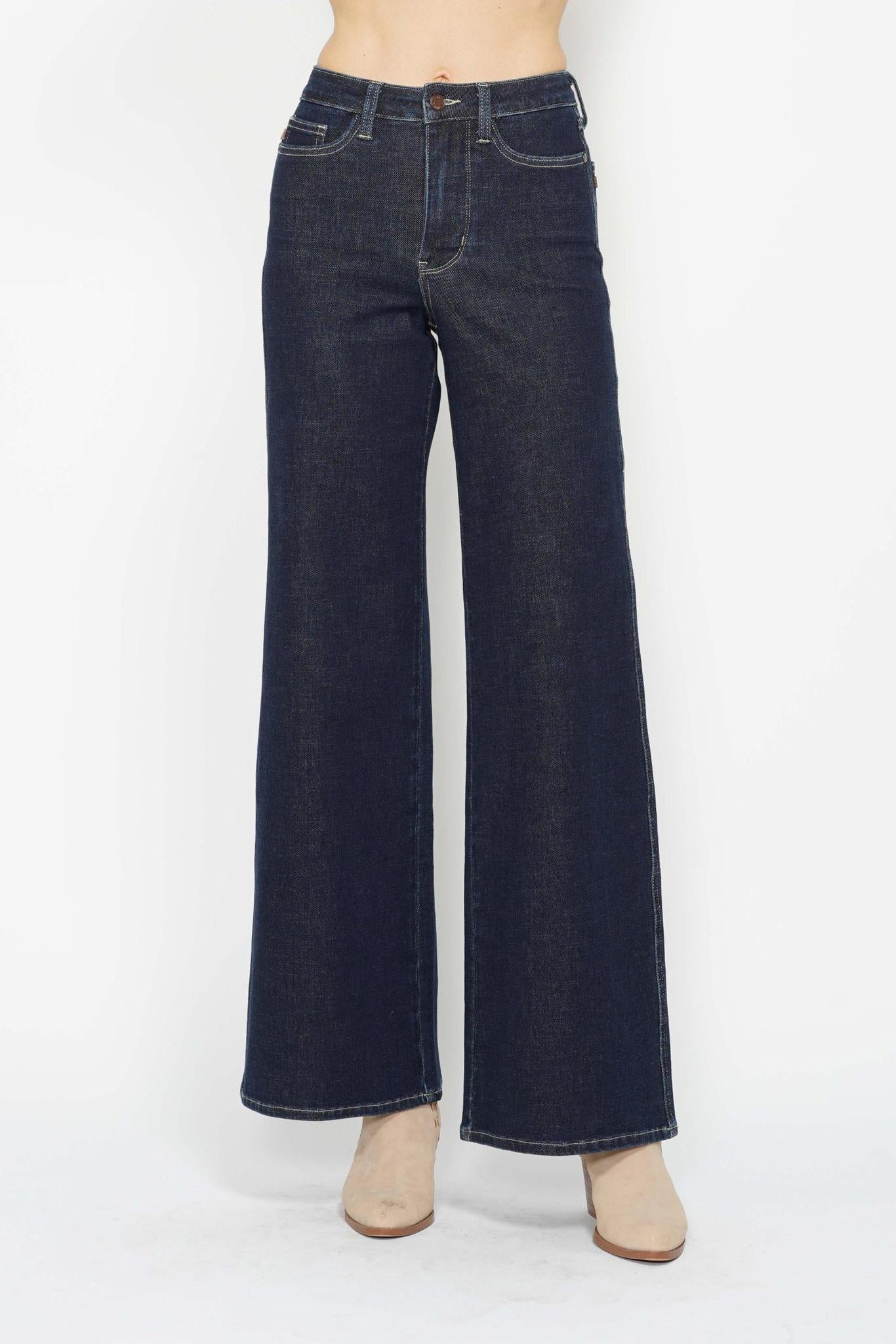 Judy Blue Retro Wide Rinse Jeans