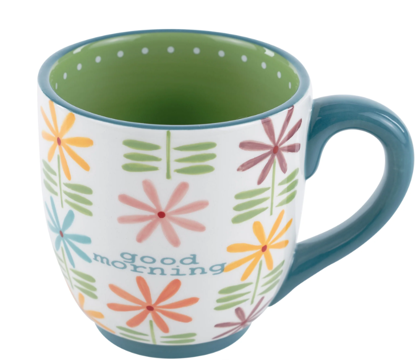Good Morning Floral Mug