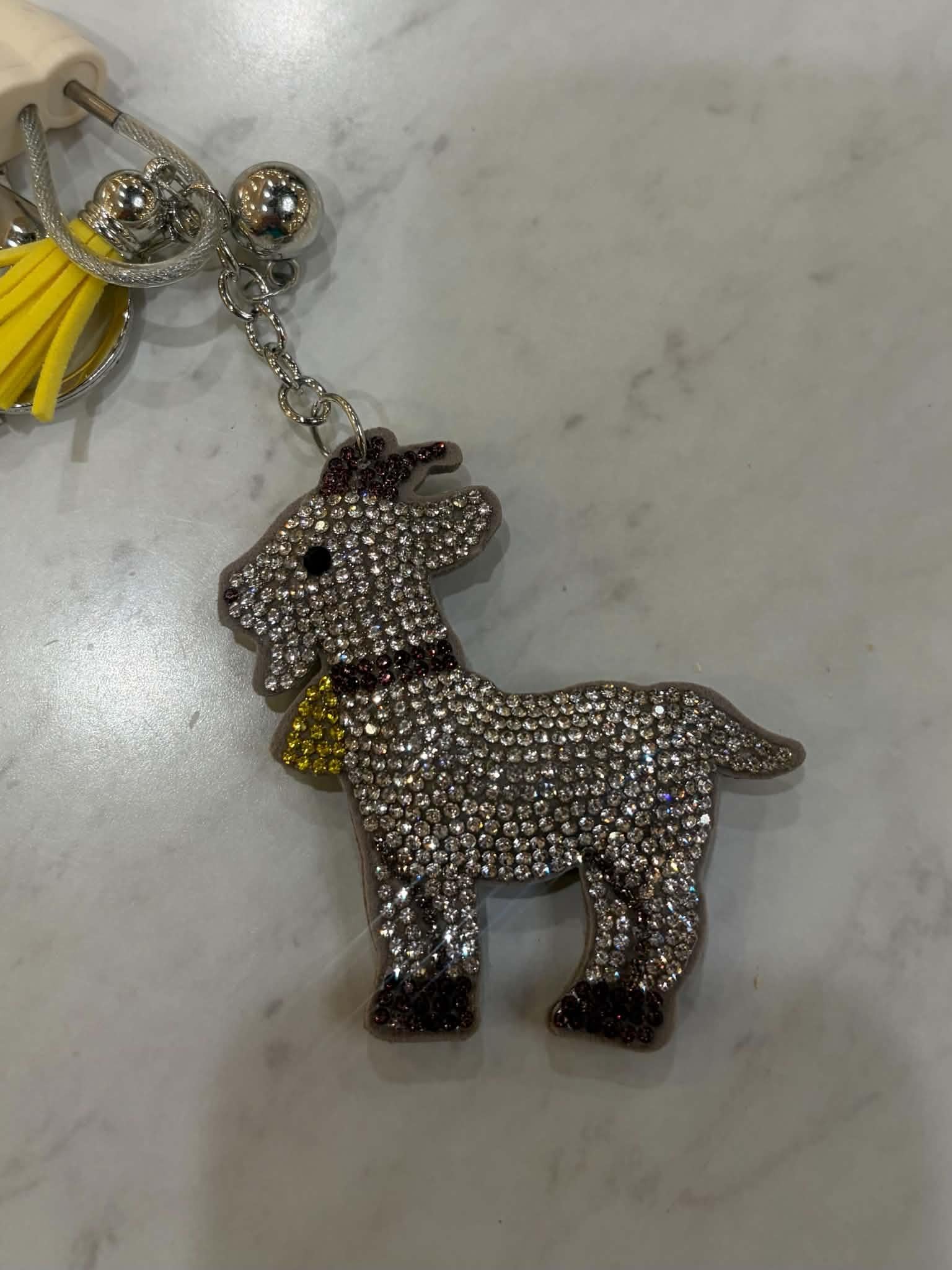 Puffy Rhinestone Keychains