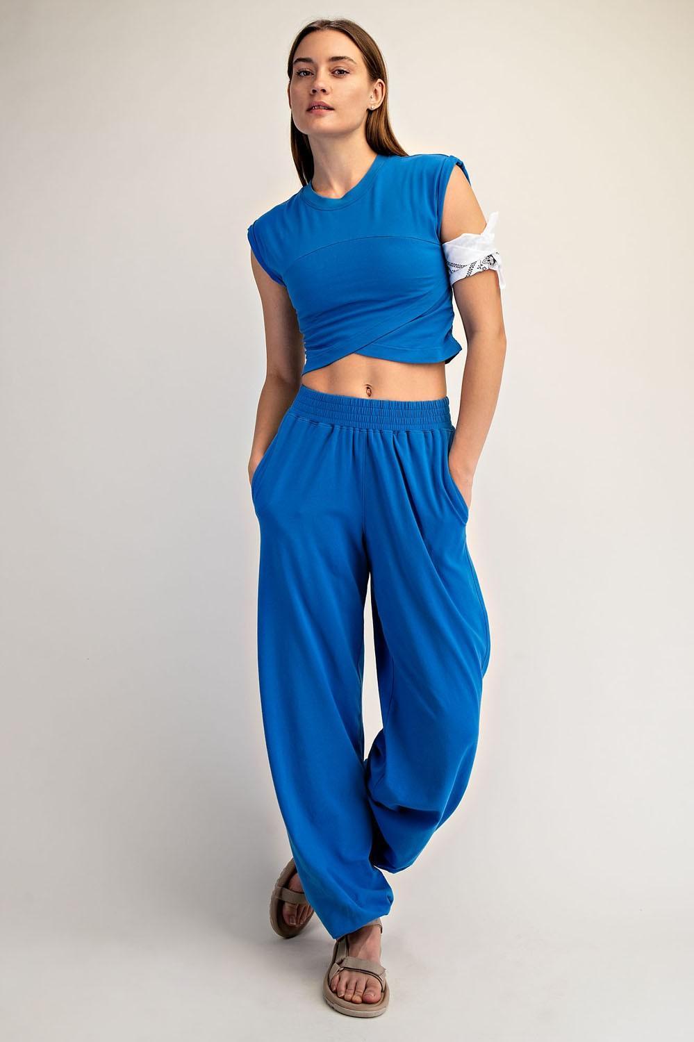 Cotton Lycra Crossover Set