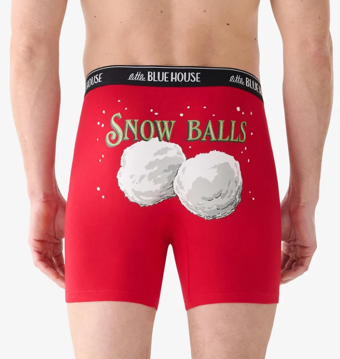 Men's Snow Balls Boxer Brief