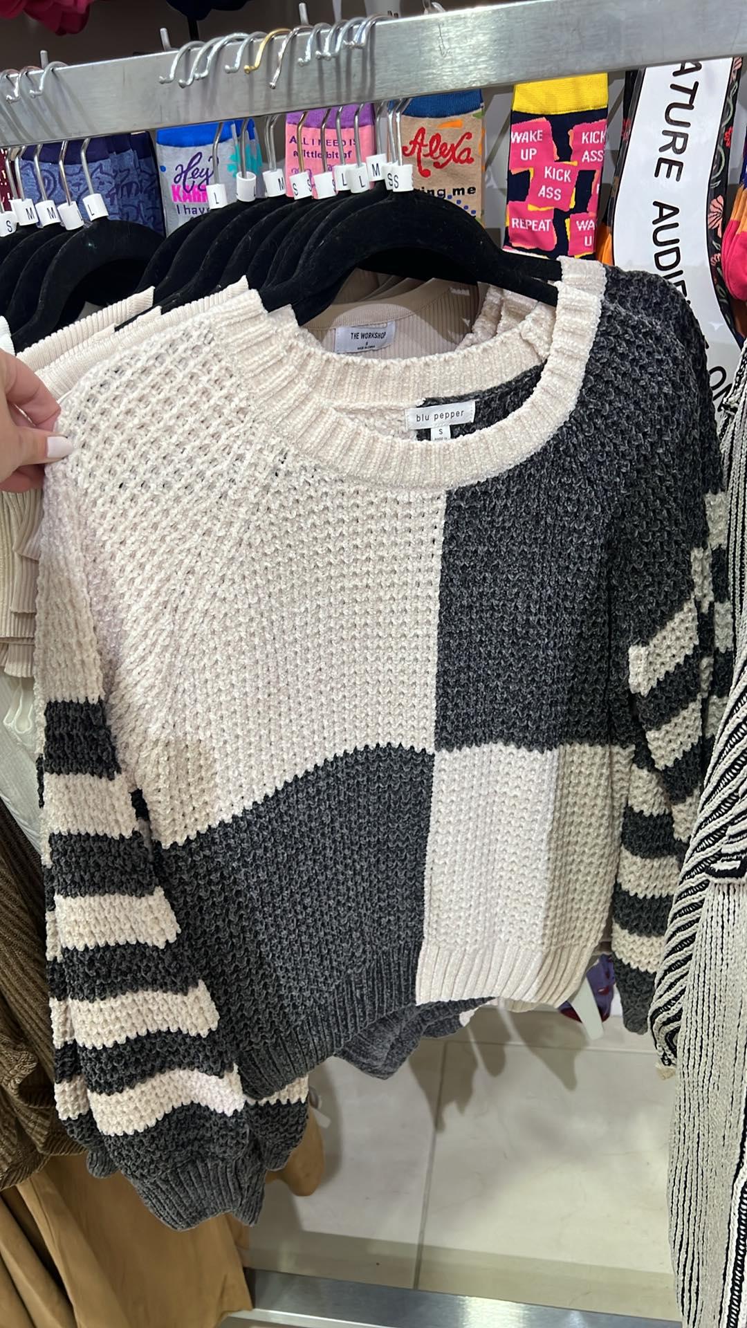 Square Pattern Sweater