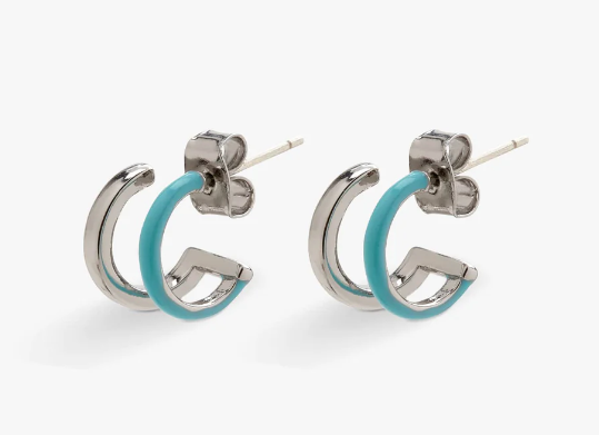 Double Hoop Huggie Earrings