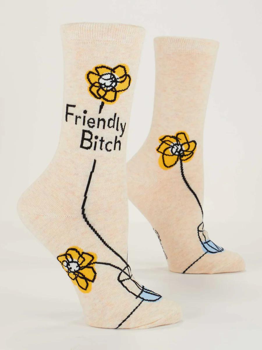 Friendly Bitch Crew Socks