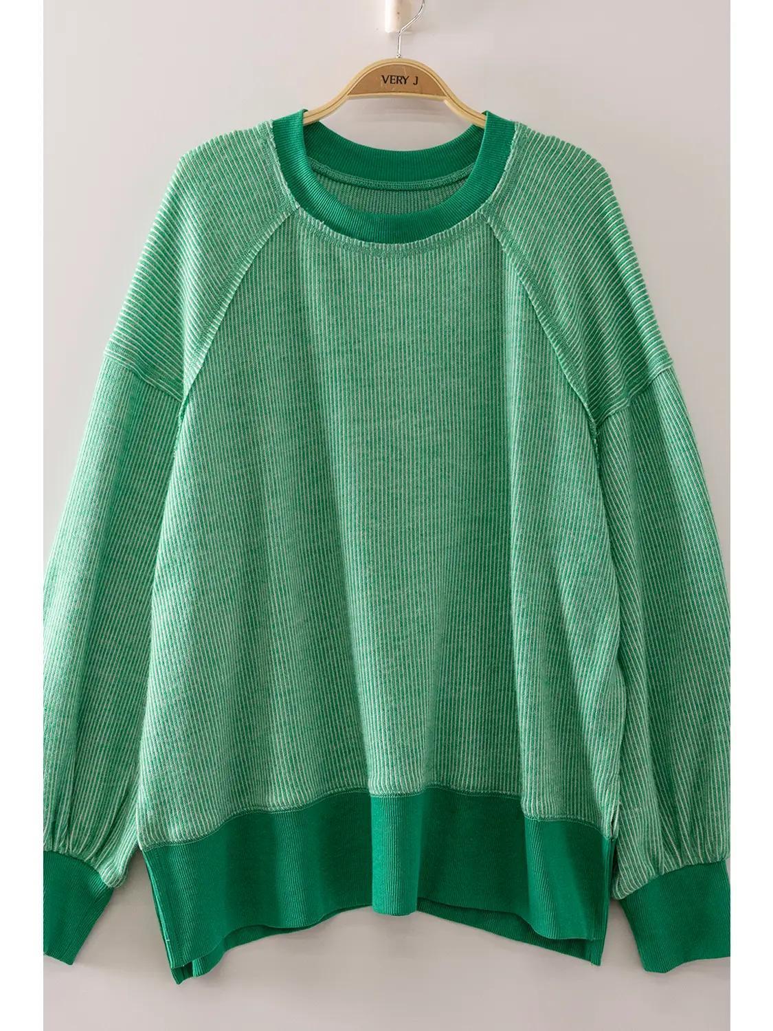 Kelly Green Vintage Thermal Sweater