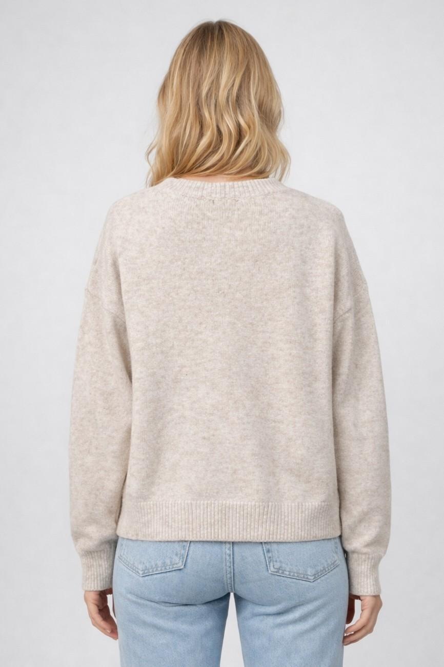 Duck Family Crewneck Sweater - Taupe