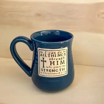 Can Do All Things Pottery Mug